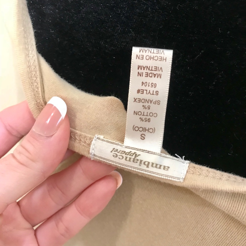 Cream Ruched Tank! - Picture 3 of 4